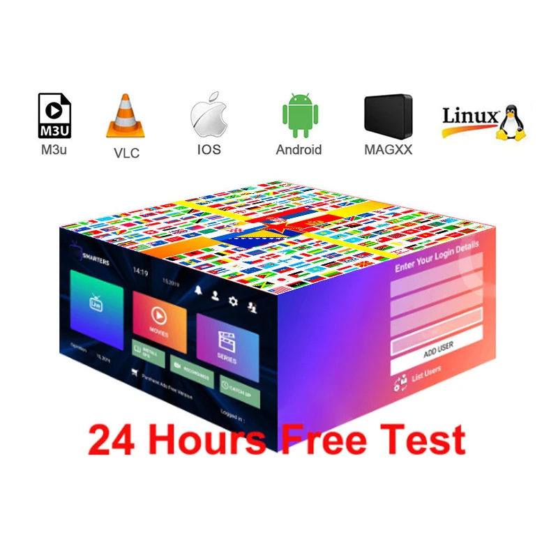 

12 month supports spain tv box with m3u smart tv enigma2 pc