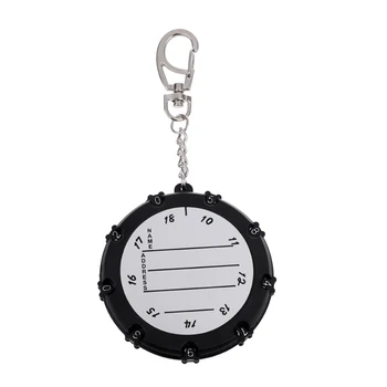 

18 Holes Golf Score Counter Round Scoring Bag Tag Stroke Counter Keychain