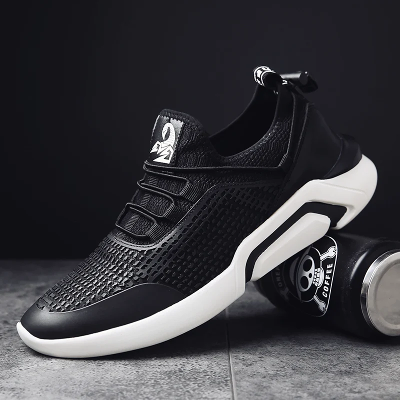CREDRIZK/черные мужские кроссовки; спортивная обувь; легкая обувь; zapatillas hombre Deportiva; Брендовая обувь для бега; мужская обувь на шнуровке; chaussure homme