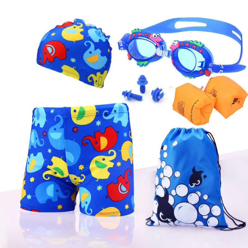 

BOY'S Swimming Trunks Cartoon Children Swimming Trunks Plus-sized Boy Students Boxers Baby Swimming Case
