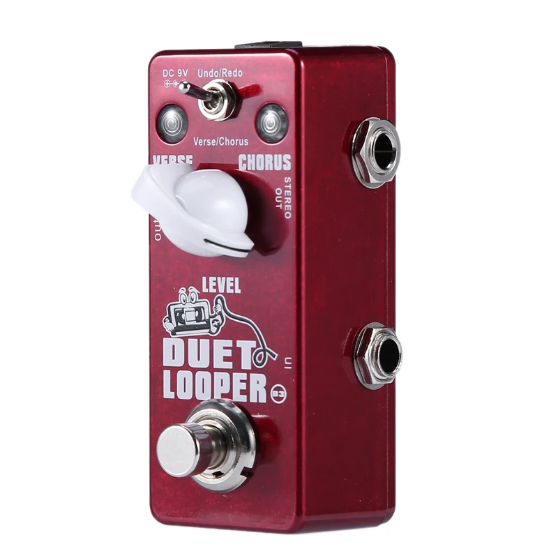 Xvive D3 гитарная педаль Looper Dual Stereo Looper Гитарные эффекты Педали полностью металлический корпус для гитары Запчасти и аксессуары