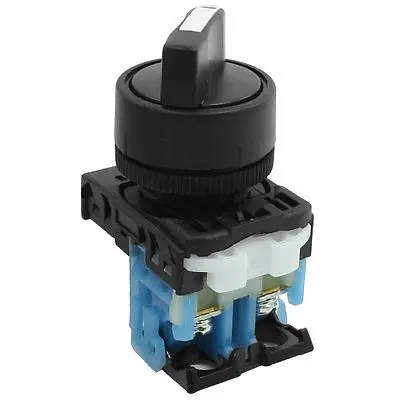 

Panel Mounted AC 250V 6A NO 2 Position Rotary Push Button Switch