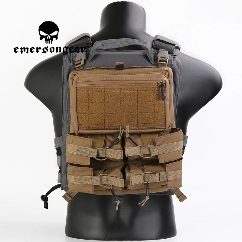 Emersongear Lightweight Banger Back Panel Loop Hoop Molle Pouch Bag For Tactical 420 Vest Plate Carrier Airsoft Hunting Nylon