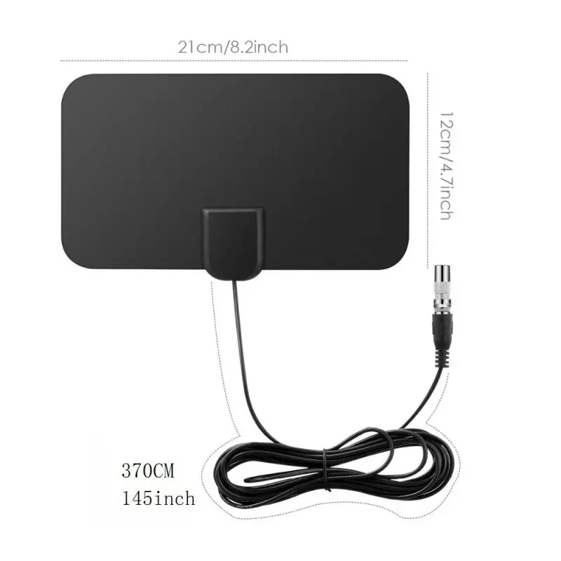 N в помещении 4K 25DB с высоким коэффициентом усиления HD tv DTV коробка цифровой ТВ антенны EU Plug 50 миль усилитель активная комнатная антенна HD плоский дизайн