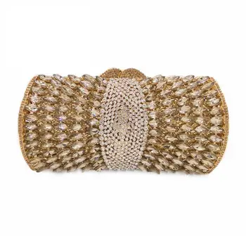 

Stylish Women Rhinestone Handbag Evening Party Glitter Clutch Bag Wedding Wallet Purse L9BE