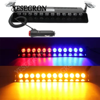 

YESEGRON 1pcs Car Light Assembly Led Strobe Light Bar For Car Truck Warning Lamp LED Flasher Lights Red Blue Led Police Lights