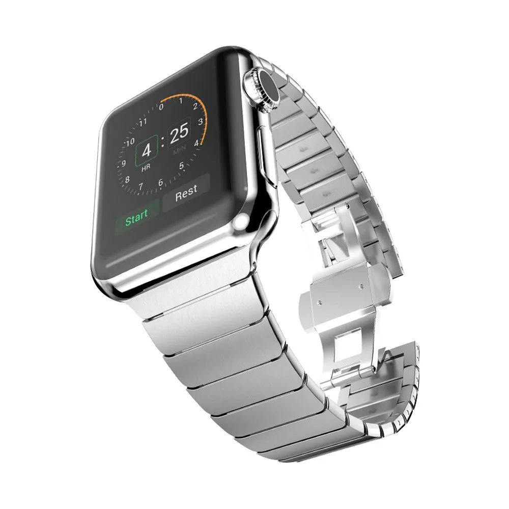 Металлический ремешок для apple watch 4 серии 44 мм 40 мм из нержавеющей стали iwatch band 3/2 42 мм 38 мм iphone смарт часы браслет