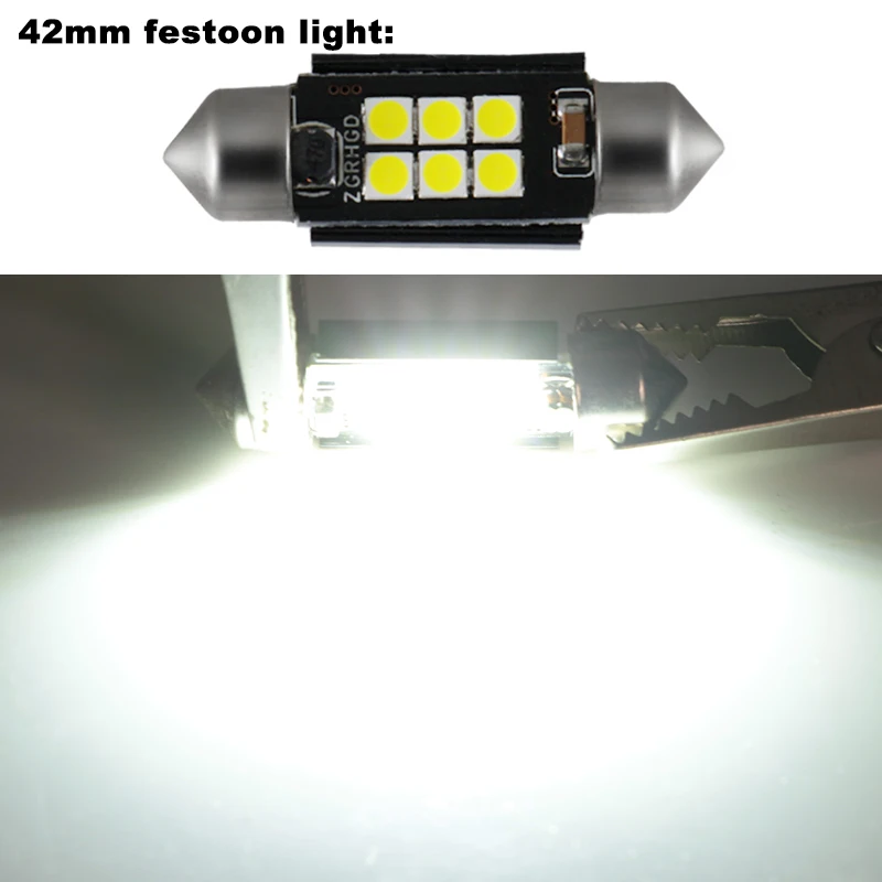 1pc C10W C5W LED COBHigh Brightness 31mm 36mm 39mm 41 12v Car License Plate  Reading Light Carriage Light 6500k - AliExpress