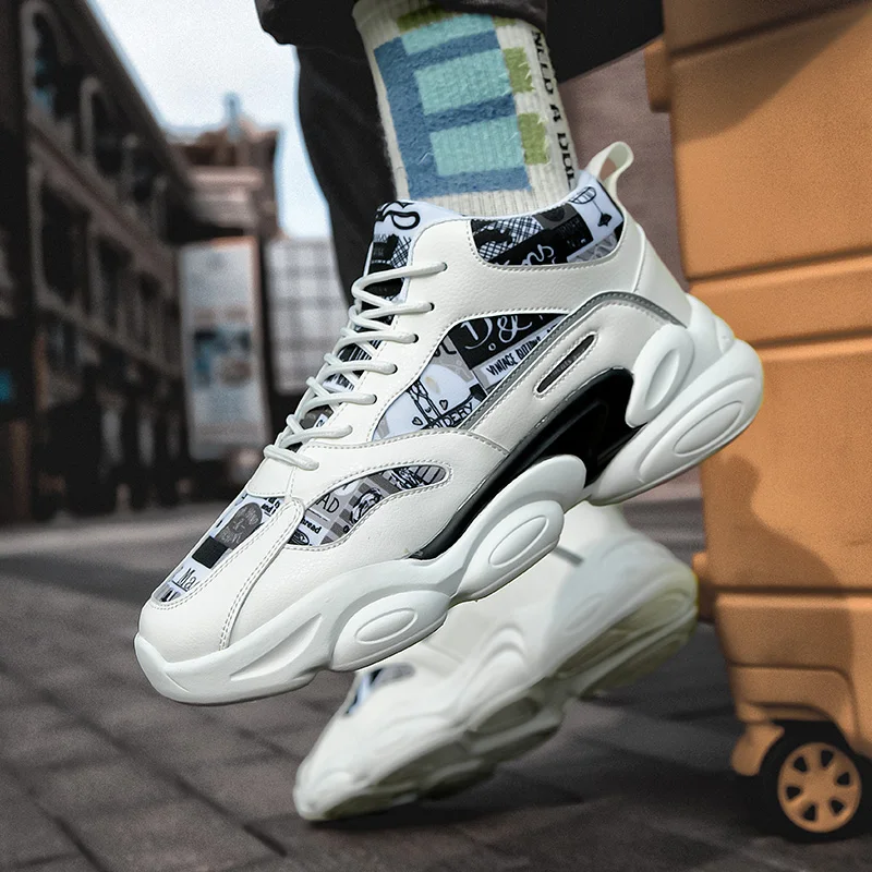 

Men's running shoes breathable trend outdoor large size sports shoes 44 wear-resistant running shoes casual shoes