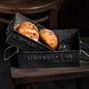 Retro Serving Tray Vintage Metal Storage Trays Breakfast Bread Cake Snack Plate Rectangular Box Iron Pan Photography Props 3