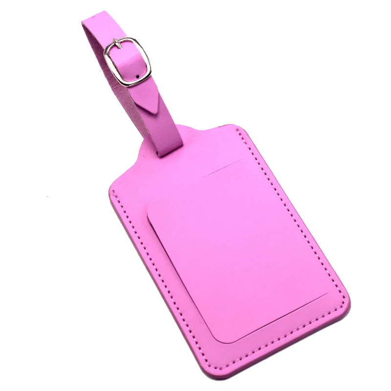 PU Leather Suitcase Luggage Tag Label Bag Pendant Handbag Portable Travel Accessories Name ID Address Tags High Quality 5