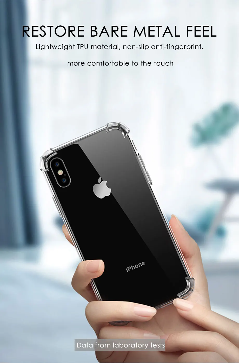 Противоударный прозрачный силиконовый чехол для телефона iPhone X XR XS Max 7 8 Plus 6 6S Plus 11 Pro Max чехол Прозрачная защитная задняя крышка