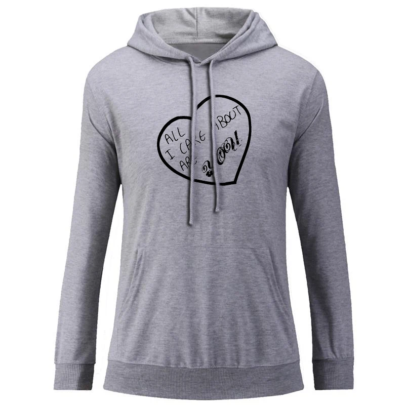 icWM126G Я люблю спать с капюшоном Карма кары для грех собака надписи MOM Love Heart Для женщин толстовка с рисунком струны пуловер с капюшоном подарок - Цвет: icWM126G