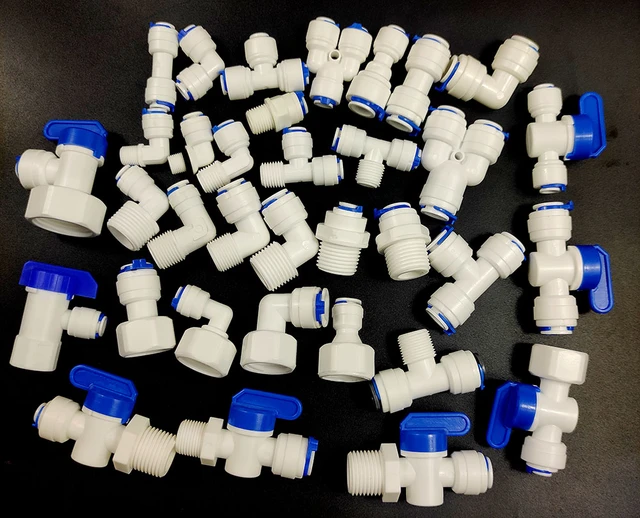 1/4 ID Tube Tee Type PE Pipe Fitting Hose Plastic Quick Connector Aquarium  RO Water Filter Reverse Osmosis System 1 Pcs - AliExpress