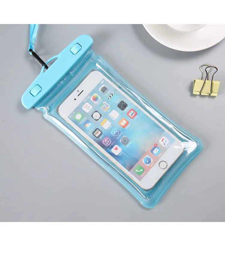 Waterproof Phone Pouch Drift Diving Swimming Bag Underwater Dry Bag Case Cover For Phone Water Sports Beach Pool Skiing 6 inch