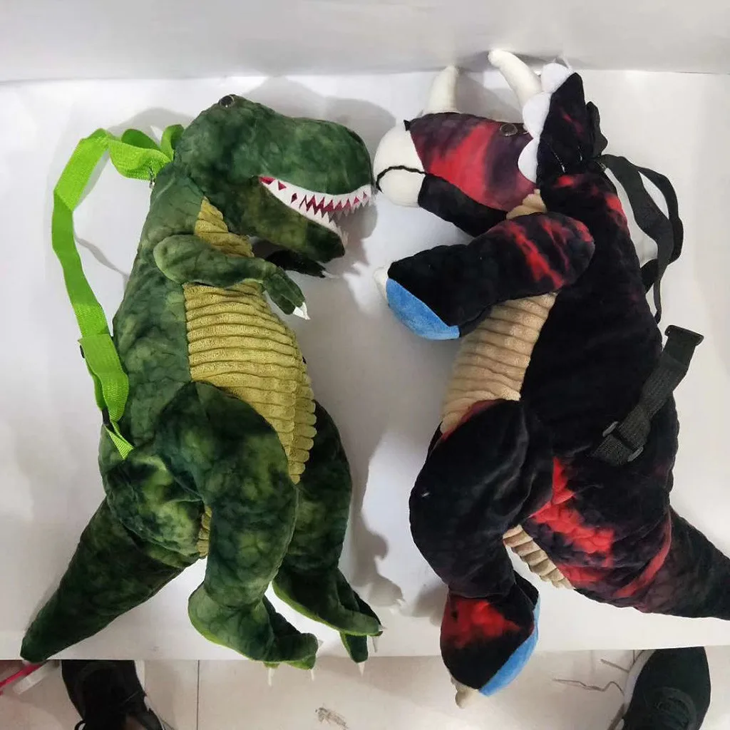 Детские рюкзаки детская сумка 3D динозавр Детская для мальчиков и девочек милые