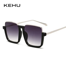 KEHU новые модные женские солнцезащитные очки плоское зеркало высокое качество рамки открытый солнцезащитный крем может быть оснащен близорукостью KH355
