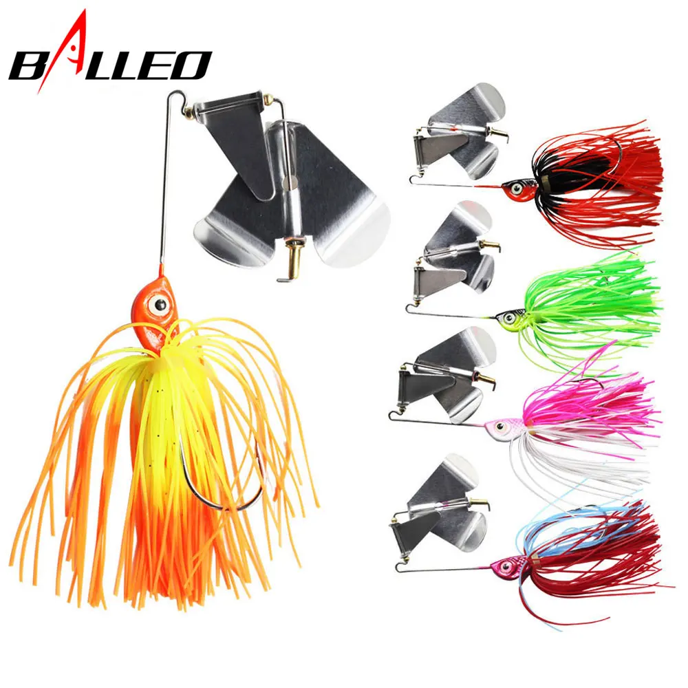 Balleo-señuelo de pesca sin Weedless, cebo giratorio de 14,7G para lubina, Lucio, walleye, aparejos de pesca