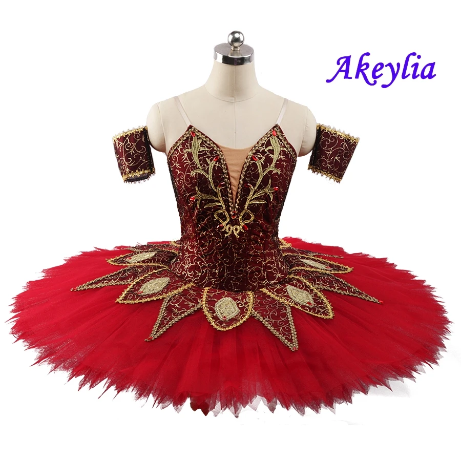 

Professional ballet tutu Burgundy Classical Pancake Tutu performance Ballet Dress handmade Adult Ballet Dress Tutu For danseuse
