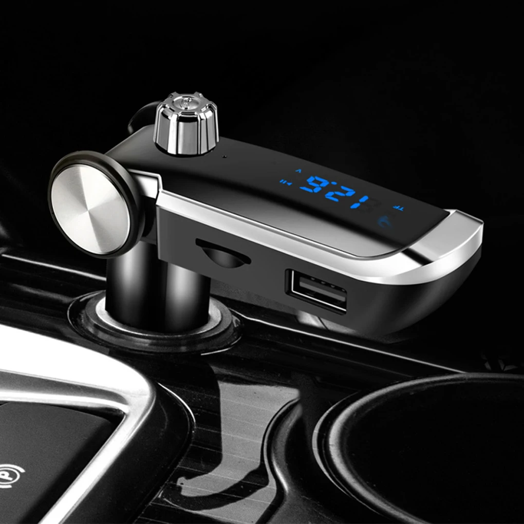 Bluetooth fm-передатчик беспроводной Автомобильный MP3-плеер Поддержка Hands-free TF карта u-диск USB зарядное устройство Обнаружение напряжения