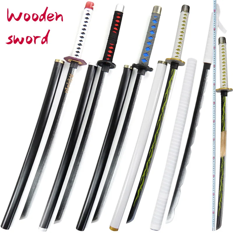 

Wooden sword 100 cm Devil's Blade Role Playing Animated Weapons Children's Wooden Sword Toys Sword Sword Toys