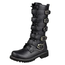 Мужские ботинки на низком каблуке на шнуровке в западном стиле; ботинки в байкерском стиле; зимние ботинки; мужские ботинки; zapatos de hombre; ботинки