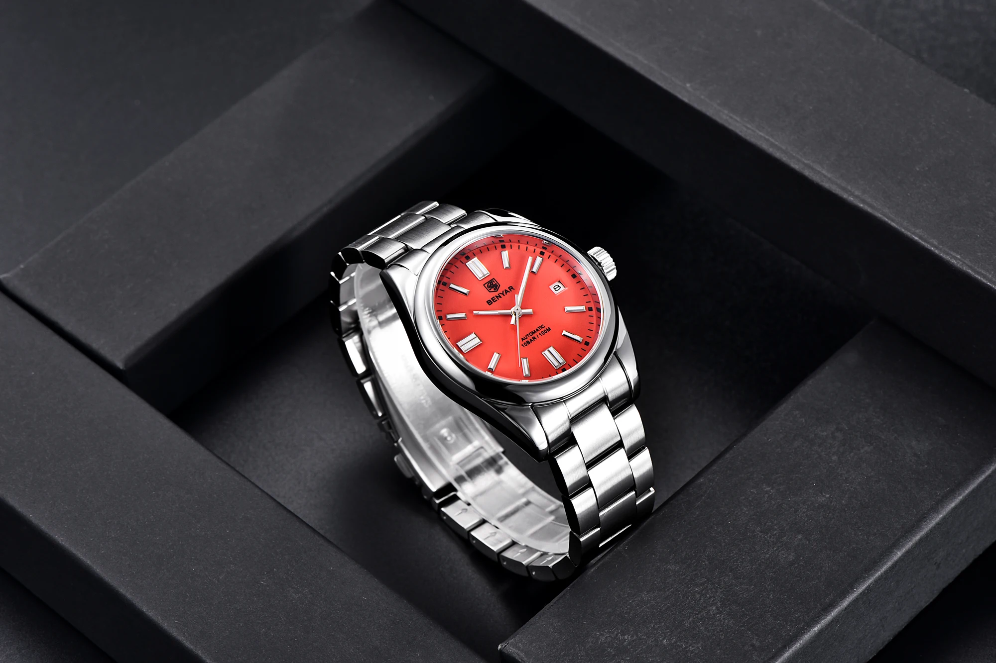2021 New BENYAR 39MM Men's Watches Mechancial Watch Men Luxury Automatic watch for men Stainless steel Waterproof Clock Man