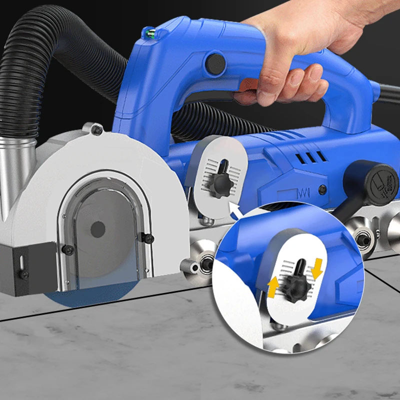 1200W Electric Seam Cleaner Seam Construction Tools Dustless Porcelain Floor Tile Cleaner Slotting Tool