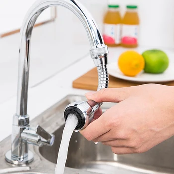 

Kitchen Accessories 2 Modes 360 Rotatable Faucet Extender Booster Water Saver Water Tap Filter Kitchen Gadgets Supplies Goods