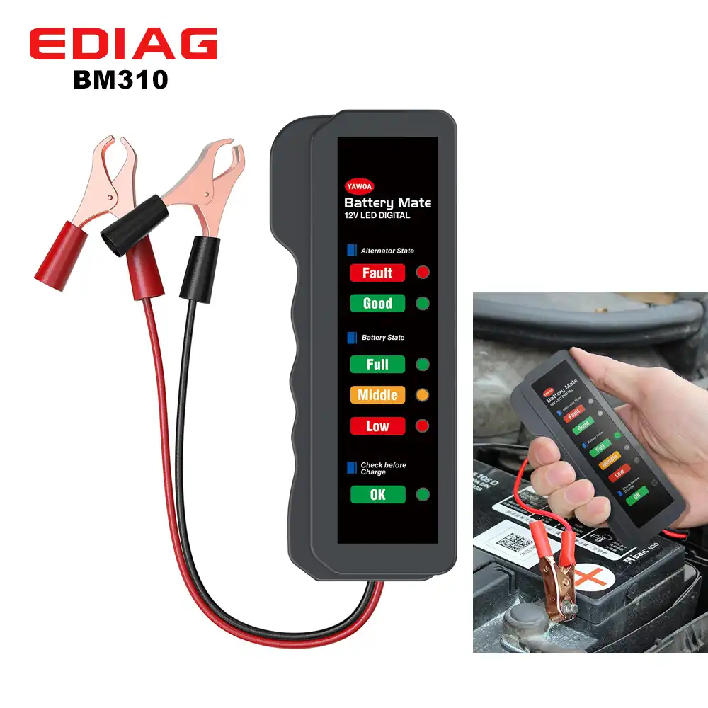 YAWOA Battery Mate 12V Car Battery Tester BM310 BM320 Alternator State