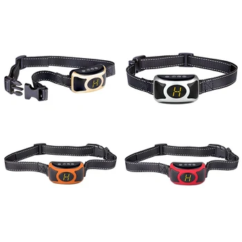 

Pet Dog Obedience Training Supplies, Automatic Stopping Barking Device with Large Screen Sound Vibration Electric Shock Bark Col