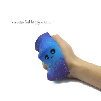 

11x6x6cm Jumbo Galaxy simulation Milk Cup Squishy pack Soft Slow Rising Decompression toys Stress Relief Toy for over 6Y A40