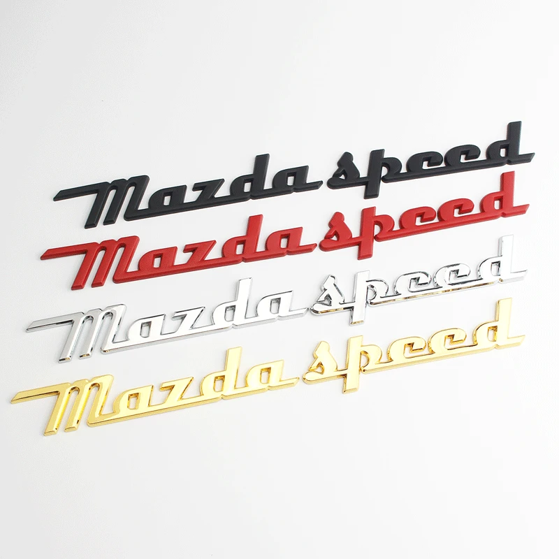Автомобильный Стайлинг передняя задняя боковая наклейка для Mazda Speed логотип