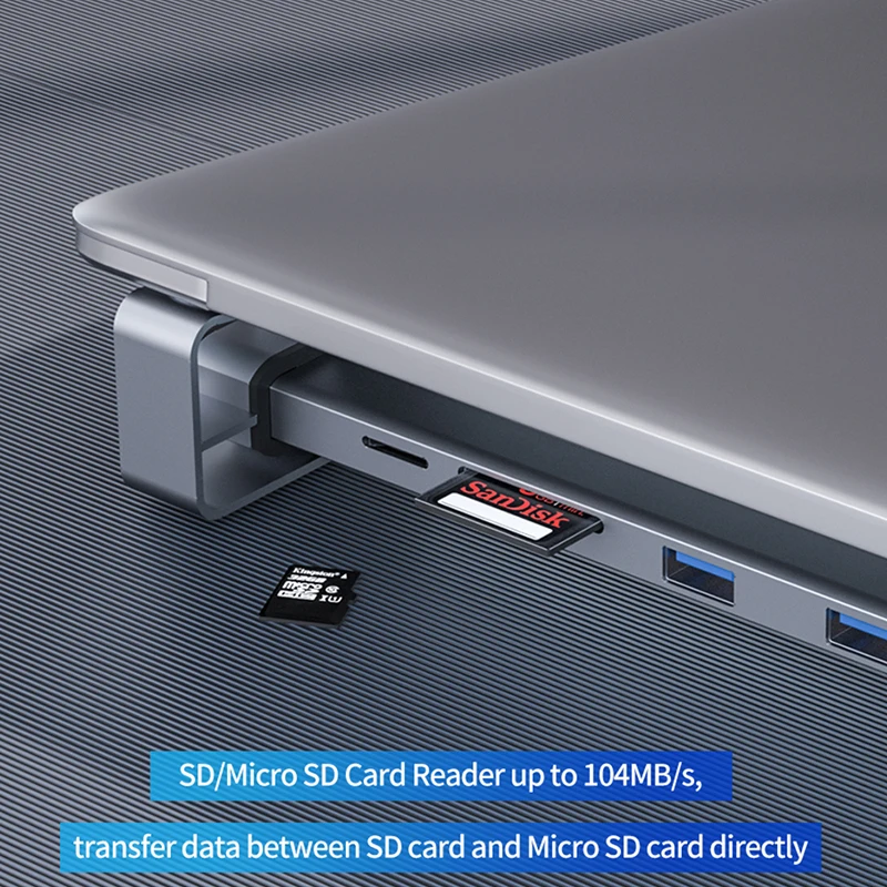 Acasis USB C док станция для ноутбука Type к 3 0 HDMI 4K RJ45 TF SD кардридер с PD зарядкой DELL Macbook
