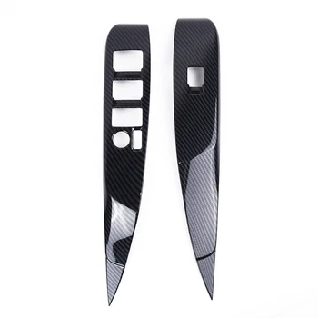 

4pcs Window panel trim Switch Panel Sticker Black Waterproof Cover For Toyota Camry 2018-2019 Interior