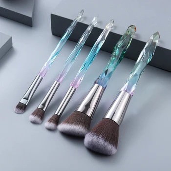

5pcs/set Bling Makeup Brushes Beauty Foundation Powder Face Eye Lip Eye shadow Eyebrow Eyeliner Brochas Maquillaje Brush Kit