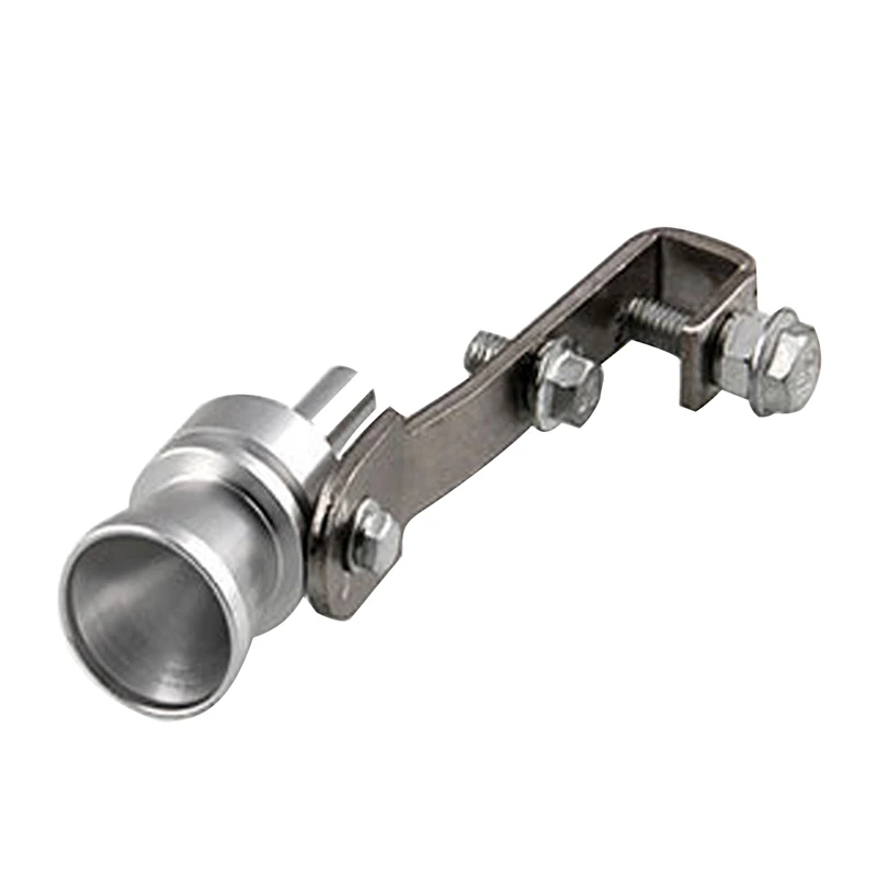 Silver 23mm Универсальный мото автомобиль турбо свисток выхлопной трубы эхолот симулятор шума выхлопной наконечник свисток для выдоха автомобиля аксессуары 18-31 мм - Цвет: Silver 23mm