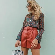 *#Best Price Dvacaman Orange Color PU Leather High Waist with Belt Wide Leg Faux Leather Shorts for Women High Quality Winter Loose PU Shorts *#Best Price Dvacaman Orange Color PU Leather High Waist with Belt Wide Leg Faux Leather Shorts for Women High Quality Winter Loose PU Shorts