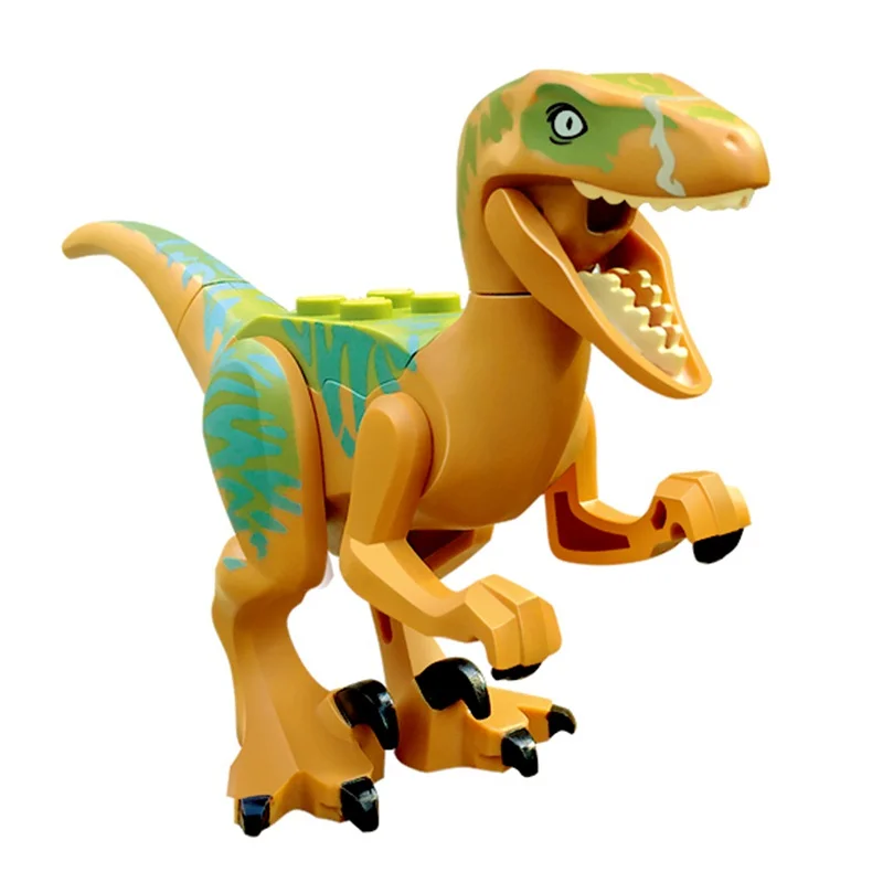 Блокировки игрушки динозавры с динозавром Мир Юрского периода Raptor Дракон Меч