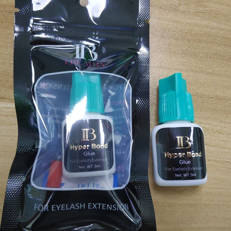 Eyelash Extension Glue Original Korea IB Ibeauty Hyper Bond 0.5s Glue Fast Drying lashes Glue Cyan Cap 5ml False lash glue tools 5