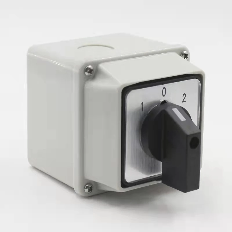 LW26-20 20A Rotary Cam Switch Changeover 1 2 3 Position 1-0-2 Poles with IP65 Waterproof Box | Обустройство дома