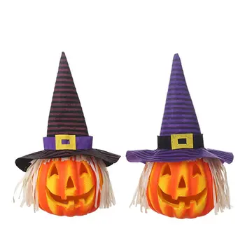 

Halloween Hollow Glowing Pumpkin Light Bar Atmosphere Decoration Props for Great Haunted House Halloween Decoration green