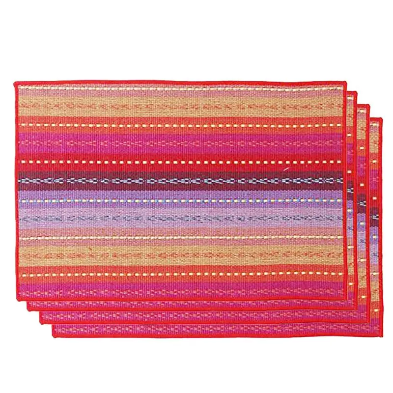 Placemat Anti-Slip Heat Insulation Washable Fabric Kitchen Dining Table Mats Set for kitchen accessories
Placemat Anti-Slip Heat Insulation Washable Fabric Kitchen Dining Table Mats Set for kitchen accessories