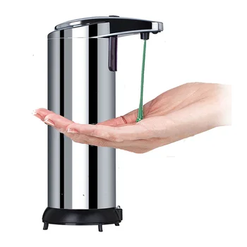 

Soap Dispenser Automatic Infrared Sensor Soap Dispenser 250ml Stainless Steel Touchless Sanitizer Dispenser For Bathroom Kitchen