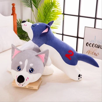 

Huskie Pillow Cute 50/70/90/110cm Large Size Dog Plush Toys Lovely Soft Stuffed Dolls Baby Kids Gift Room Sofa Decorate Cushion