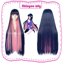Ebingoo аниме-трусики и чулок с поясом для косплея парик анархия длинные прямые синий розовый костюм вечерние синтетические парики с героями мультфильмов