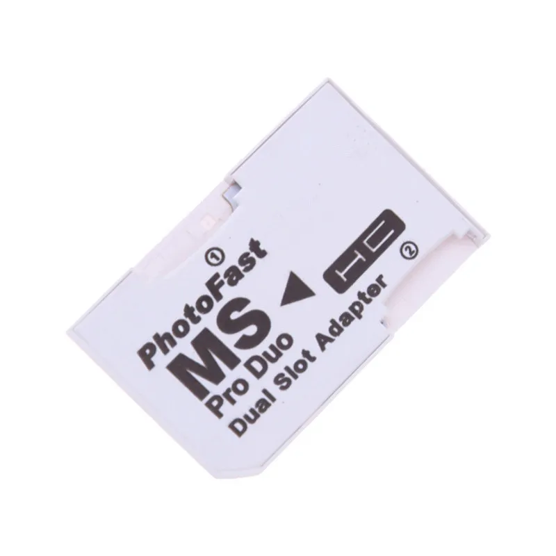 Карта памяти адаптер 2 microSD/micro SDHC карты Micro SD TF для MS Pro Duo PSP белый|Картриджи| |