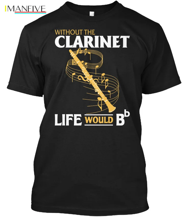 Us Life Without The Clarinet-Would Bb популярная футболка без тагбеза, уличная одежда, harajuku, хлопковая забавная Футболка с принтом, мужские футболки