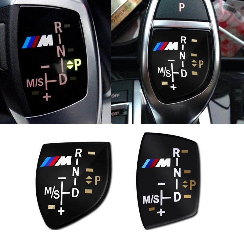 

1pc Car Gear Shift Knob Panel Cover M Emblem Sticker For bmw M Sticker X1 X3 X4 X5 X6 X7 e46 e90 f20 e60 e39 f10 Car accessories