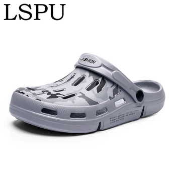 

2020 Crocks Hole Shoes Croc Men Green Garden Casual Rubber Clogs Breathable Sandals Summer Slides Crocse Swimming Jelly Shoes